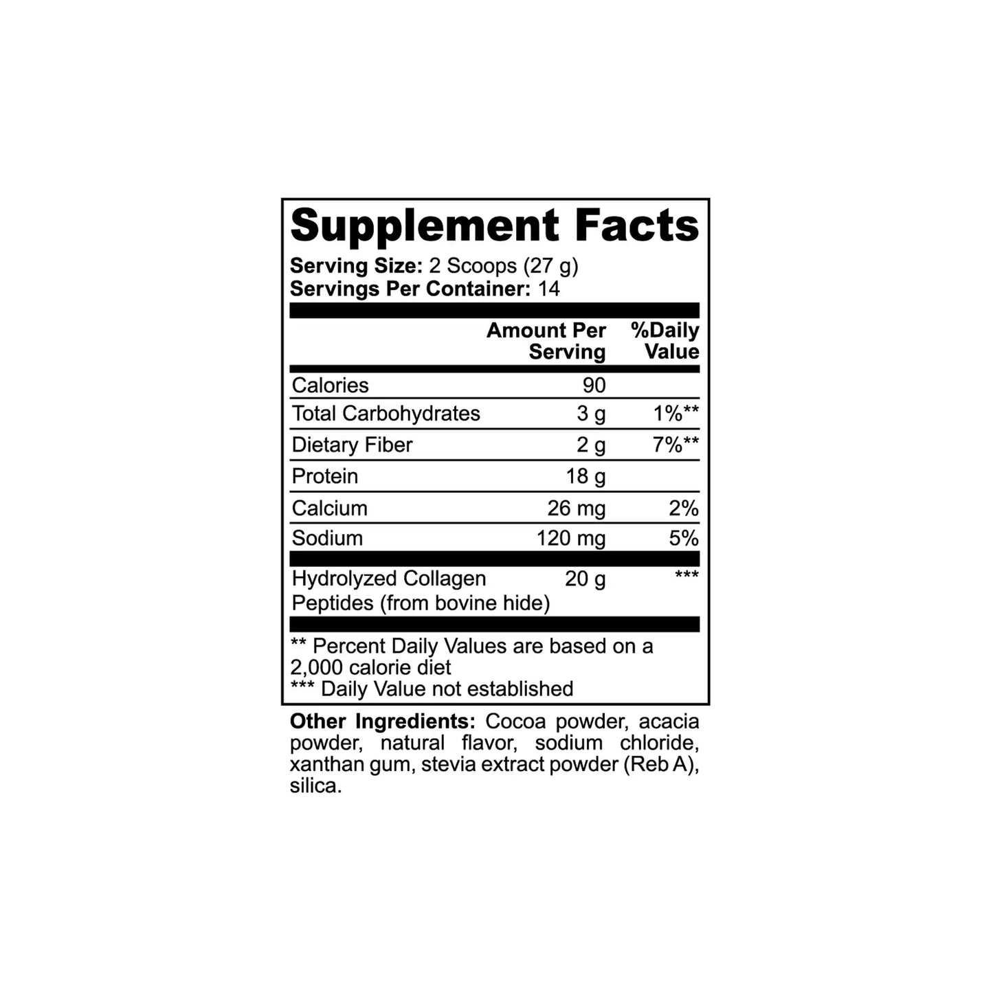 Grass-Fed Collagen Peptides Powder (Chocolate)