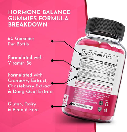 Hormonal Balance & PMS Relief Gummies – Mood & Cramp Support