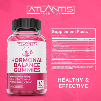 Hormonal Balance & PMS Relief Gummies – Mood & Cramp Support