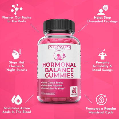 Hormonal Balance & PMS Relief Gummies – Mood & Cramp Support