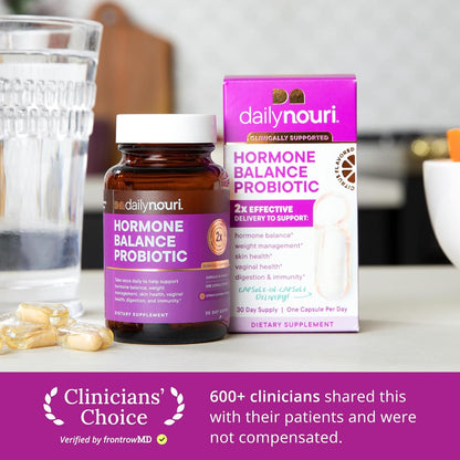Hormone Balance Probiotic for Women with Vegan Omega Oil