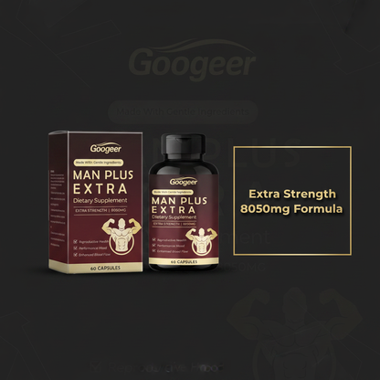 Man Plus Extra Strength 8050mg 2 Pack | 120 Capsules | Reproductive Health Performance and Blood Flow | Exp 2028