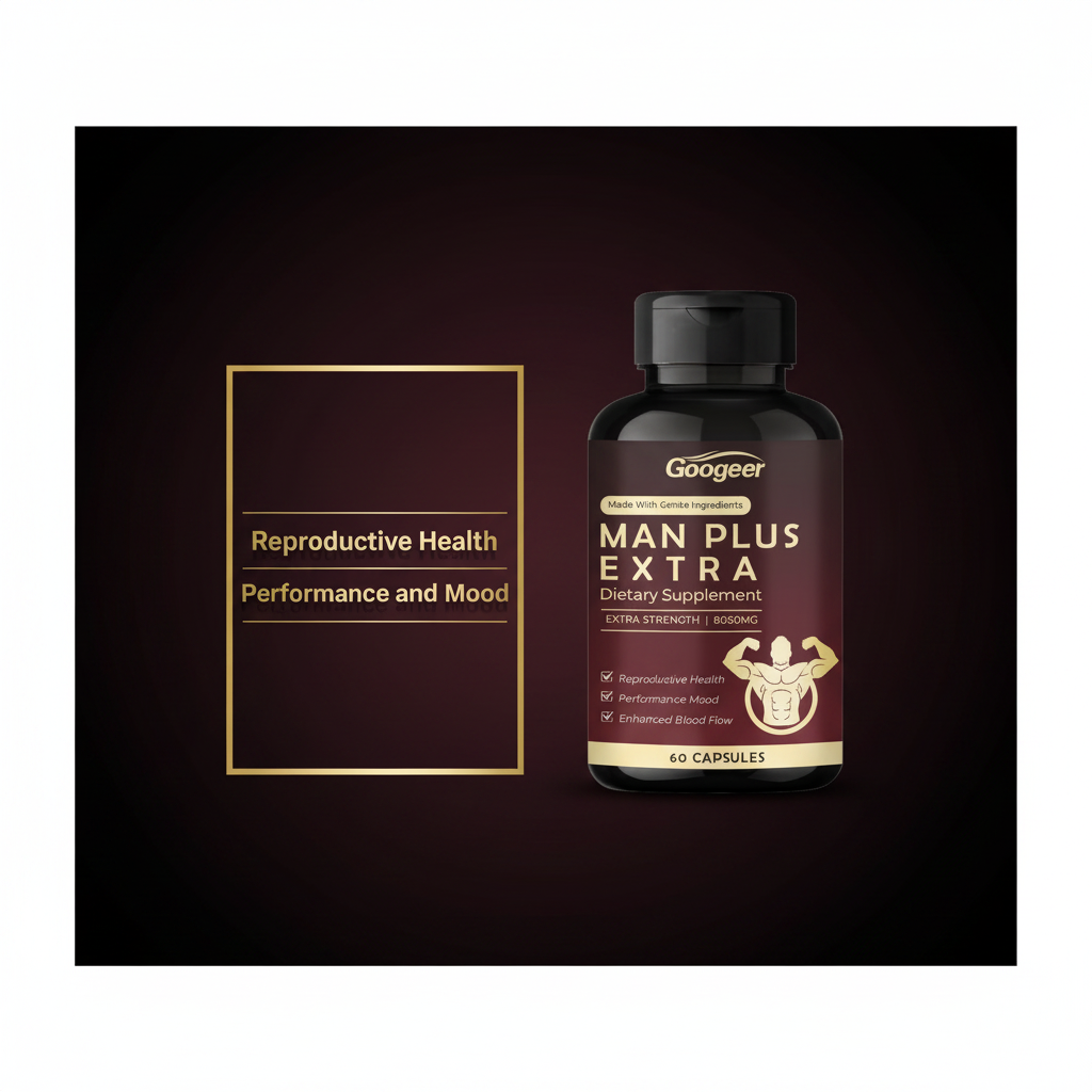 Man Plus Extra Strength 8050mg 2 Pack | 120 Capsules | Reproductive Health Performance and Blood Flow | Exp 2028
