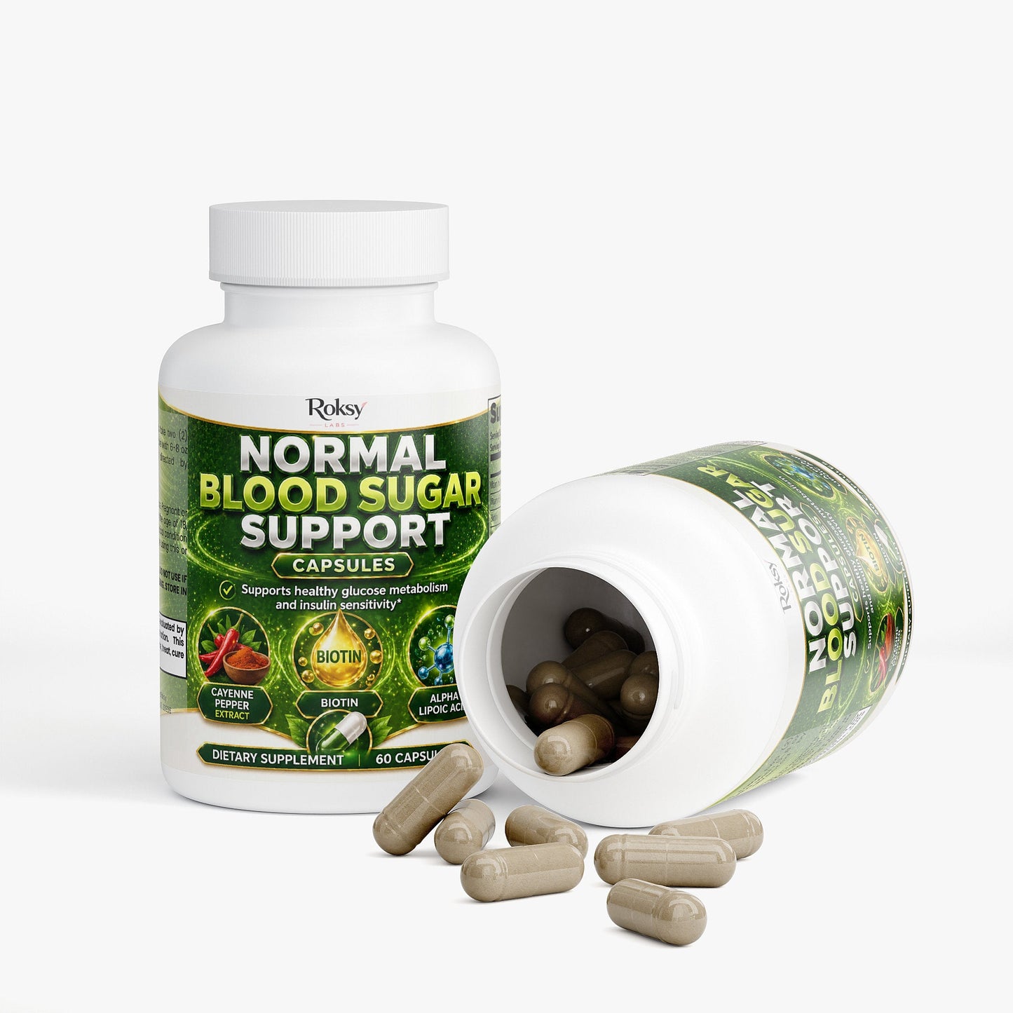 Normal Blood Sugar Support Capsules - Glucose Levels 60 ct