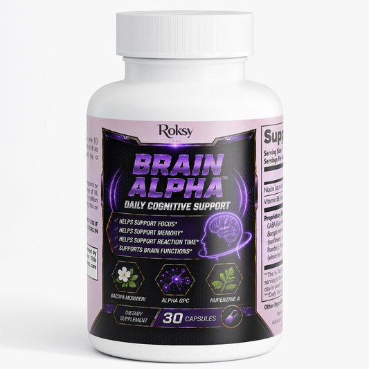 Brain Alpha 30 Days Supply Daily Cognitive Support, Brain Health supplement