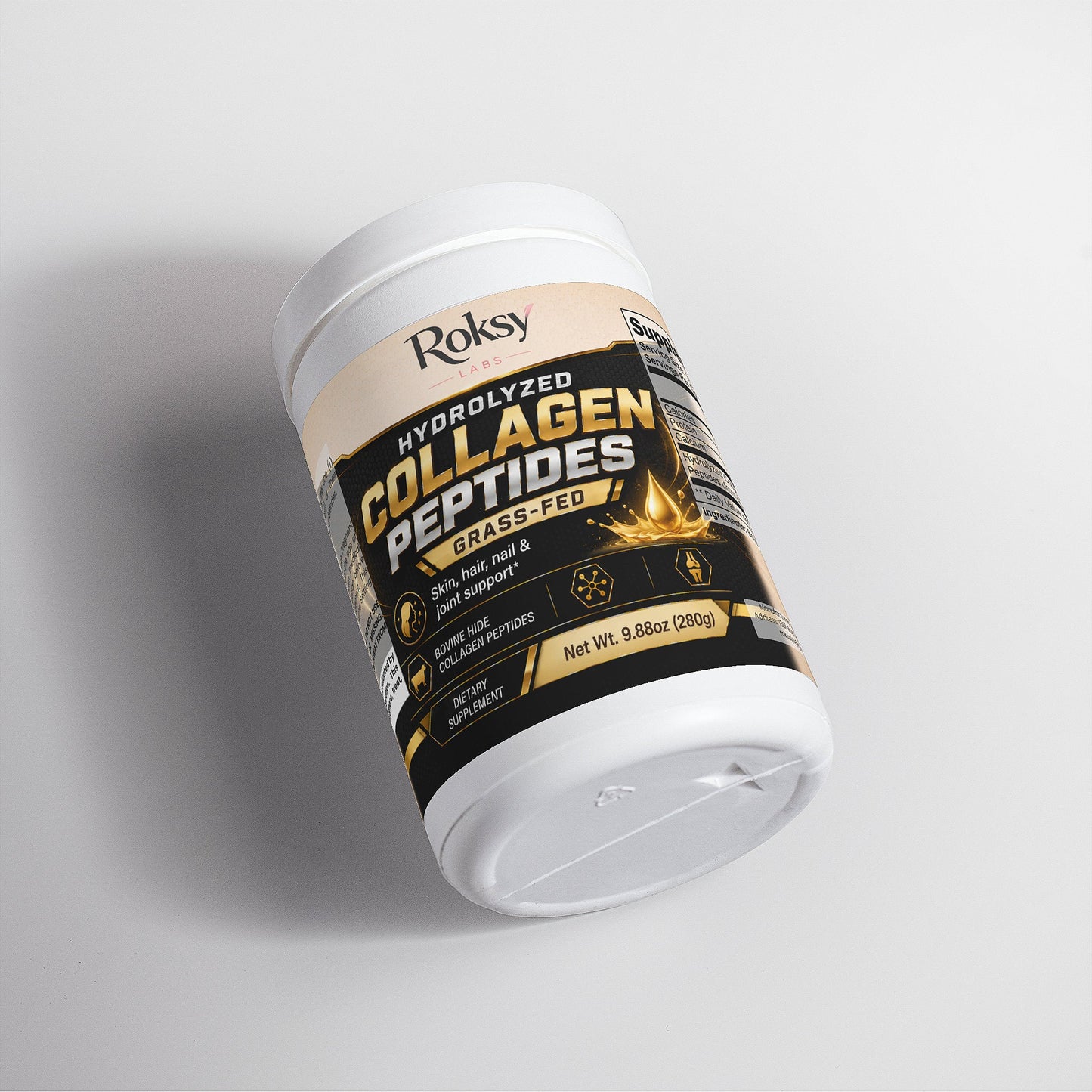Grass Fed Hydrolyzed Collagen Peptides for Skin & Hair Health