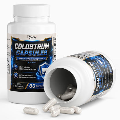 Colostrum Capsules, Immune Support Supplement 60 Days Supply Inflammation Relief