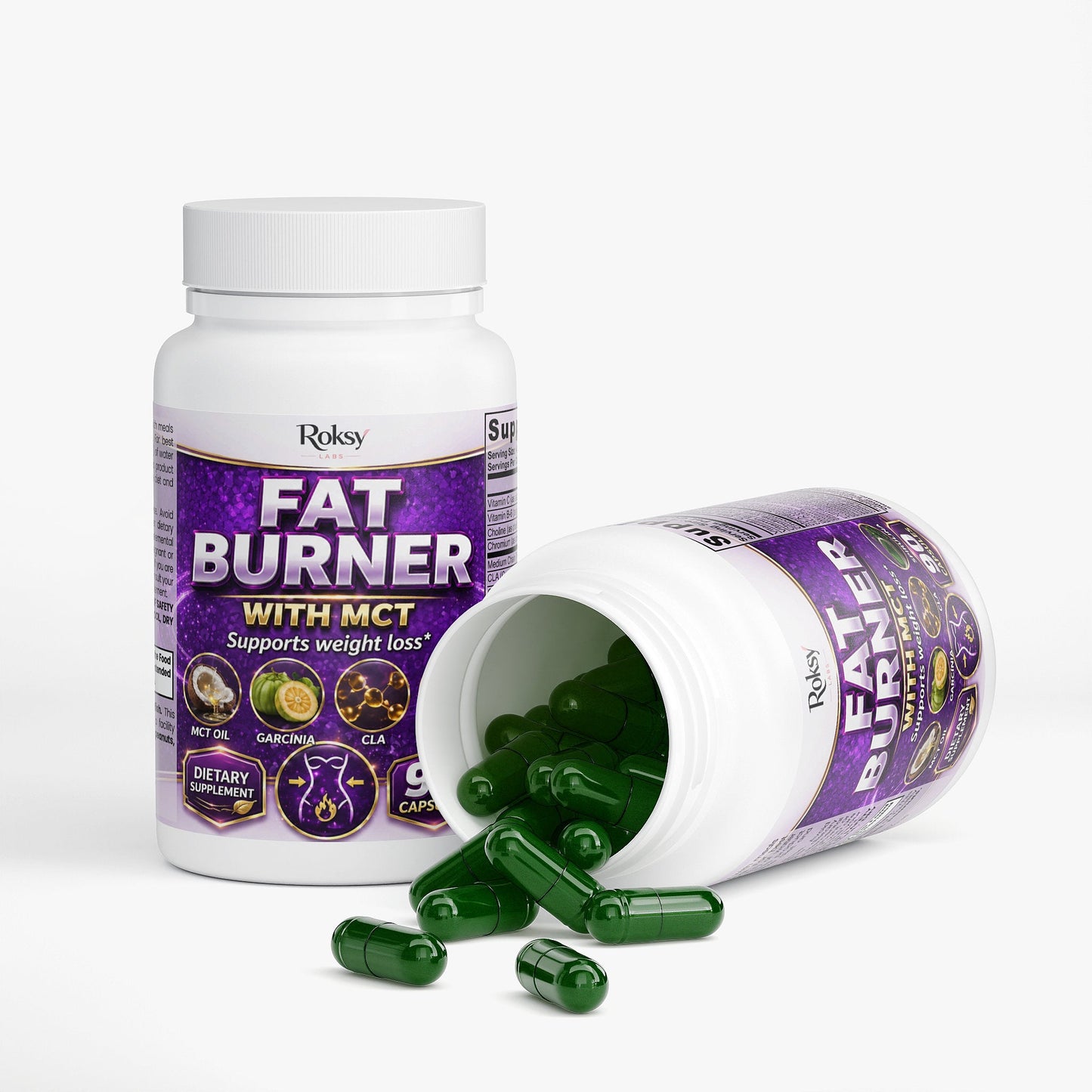 Fat Burner with MCT Oil for Weight Loss 90 caps