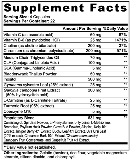 Fat Burner with MCT Oil for Weight Loss 90 caps