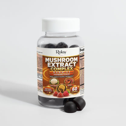 Mushroom Gummies for Enhanced Wellness Support | Mushroom Extract Complex 60ct