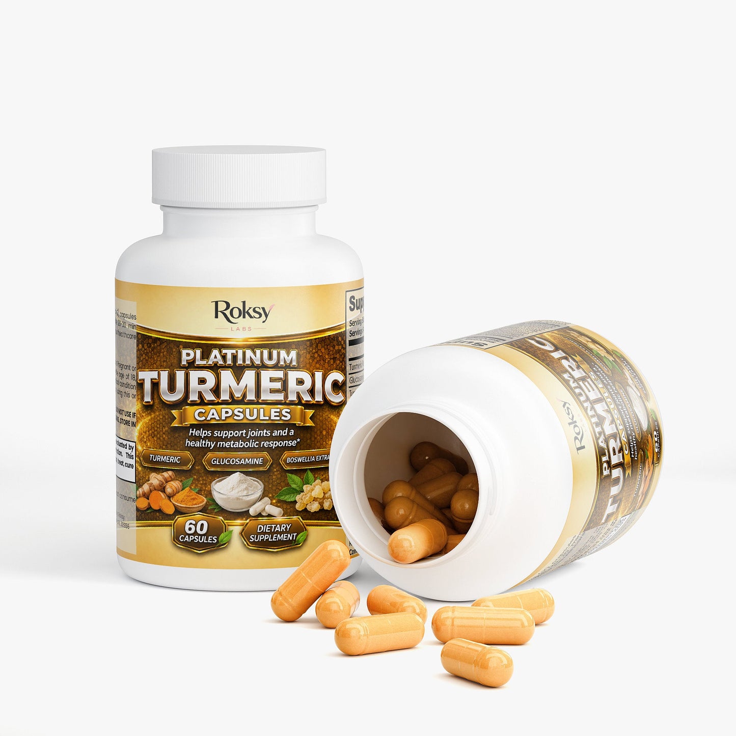 Platinum Turmeric Capsules for Joint Support 60 ct