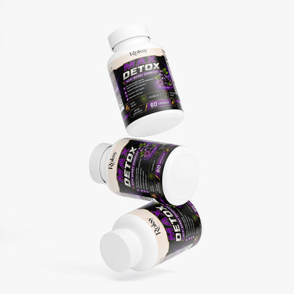 Max Detox Acai Berry Capsules for Cleanse Colon With Psyllium and Acai 60 ct