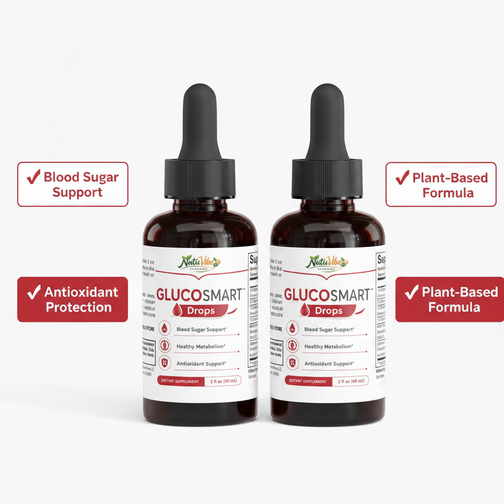 GlucoSmart Drops 2-Pack | Blood Sugar Support Supplement | 2 x 60ml