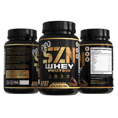 Chocolate Whey Protein Isolate Powder | Lean Muscle & Recovery | SZN Supps