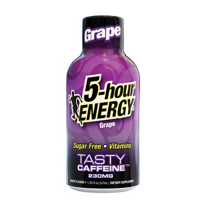 24 Pack 5-hour ENERGY Extra Strength Shots, Grape Flavor Flavor, 1.93 Fl Oz