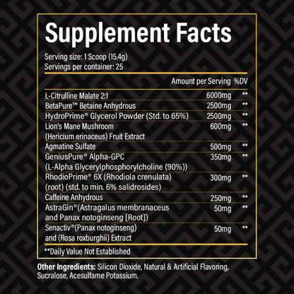 Historic Pre-Workout